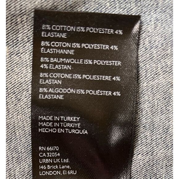 NWT Free People We the Free Layla Denim Mini Skirt in Deep Indigo, Size 10 - Picture 15 of 16